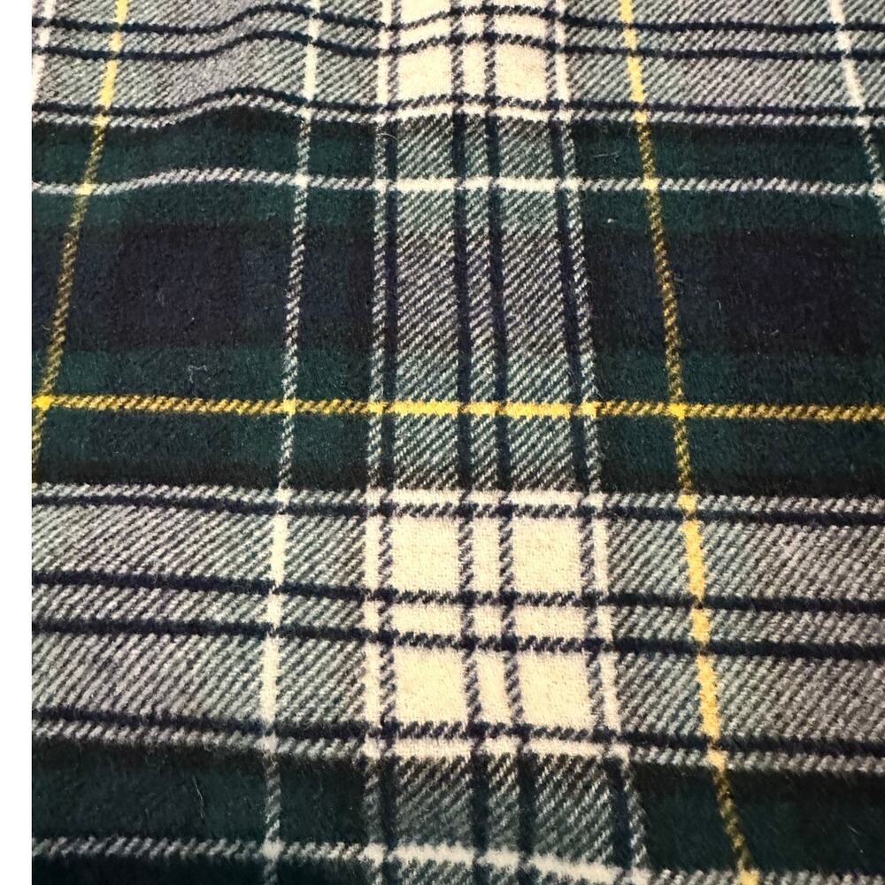Faconnable Men’s Vintage Wool Blend Plaid Collared Pullover Sweater Blue Large - Picture 4 of 11